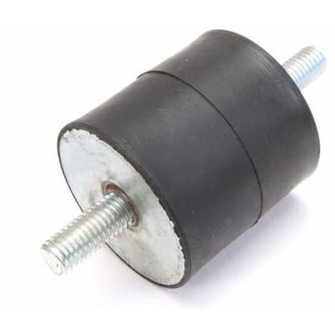 Silent bloc, plot antivibratoire universel 50 x 50 mm. Mâle M10 / Mâle M10