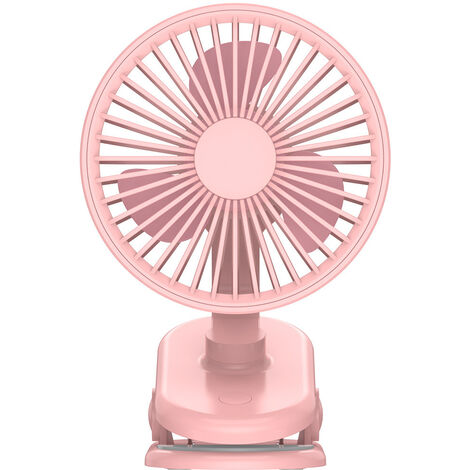 main image of "Silent Fan Horizontal And Vertical Oscillation Turbo Air Circulation Fan For Bedroom Office, Pink"