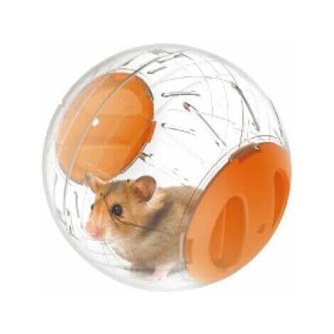 Silent Hamster Mini Running Activity Ballon d'exercice de 4,73 pouces Jouet Transparent Hamster Ball Dog Special Toy Ball Petits Animaux Cage Accessoires (Orange)