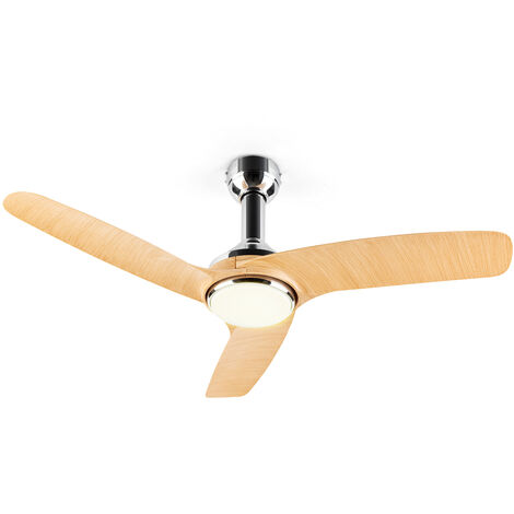 Silent Service Deckenventilator Ø: 128 cm, Leistung: 25 Watt Holzoptik