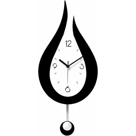 Silent Wall Clocks Water Droplets Swing Wall Clock Modern Design Nordic Style Living Room Wall Clocks