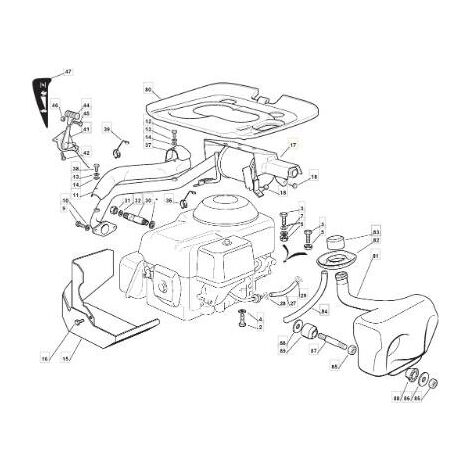 SILENZIATORE GXV390 (IMASAF) ORIGINALE STIGA - 384750057/0