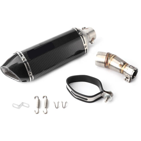 Silenziatore SlipOn per sistema di scarico MidPipe con DB Killer adatto per Kawasaki Ninja 250R 250 300 Z250 Z300 2008-2017