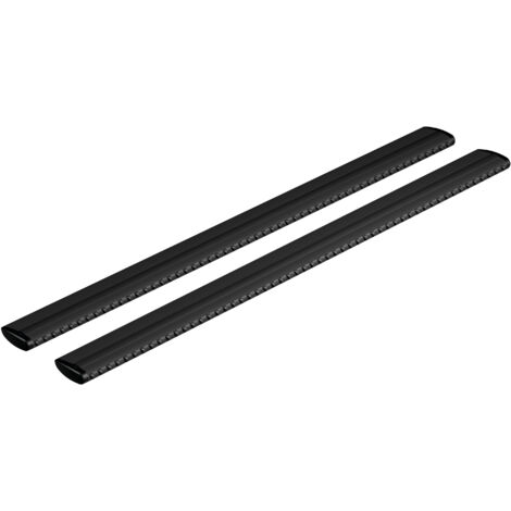 Silenzio Black, coppia barre portatutto in alluminio - S - 108 cm
