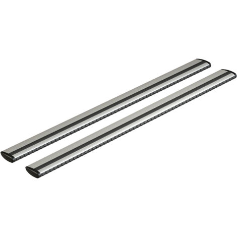 Silenzio, coppia barre portatutto in alluminio - L - 128 cm