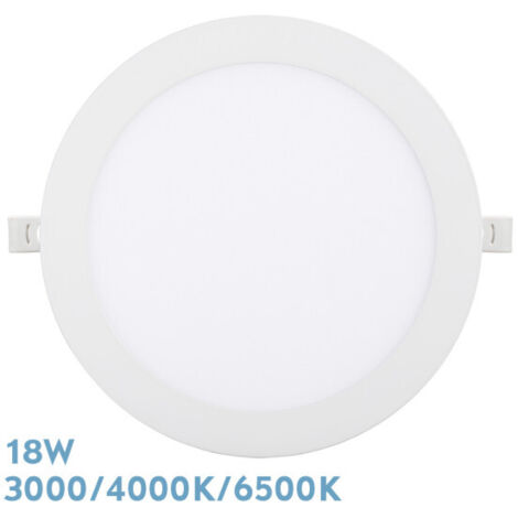 Silex Incasso Downlight 18w 3000-4000-6500k Bianco 1620lm Tondo 22,5d Taglio 20d