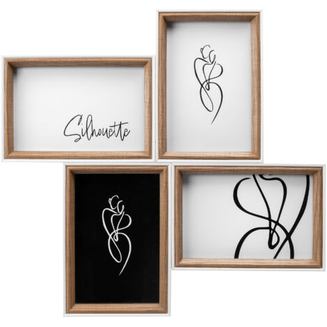 Silhouette Holzgalerie, 4x10x15 cm, BUCHE