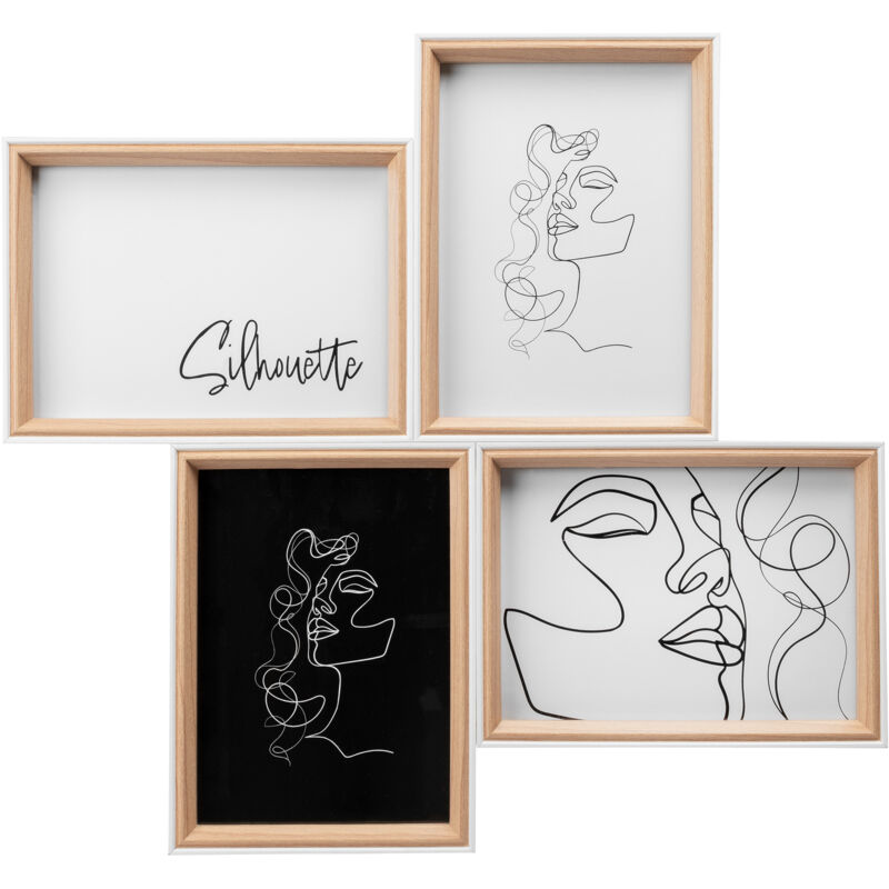Walther Design Silhouette Holzgalerie, 4x13x18 Cm, Natur