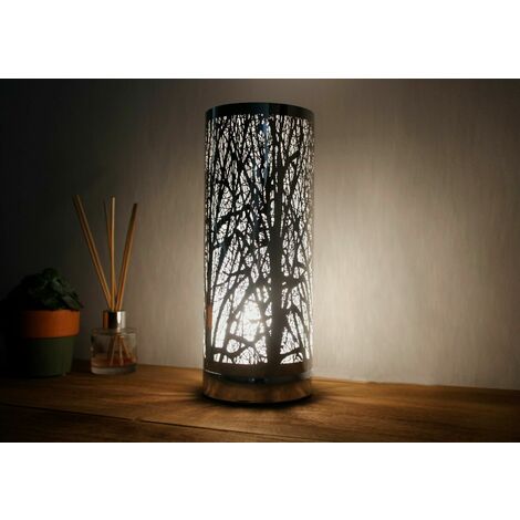 Silhouette Silver Tree Aroma LED Lamp