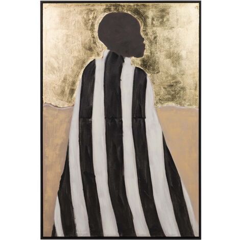 Silhouettenbild mit schwarzem Rahmen 80X4X120 cm