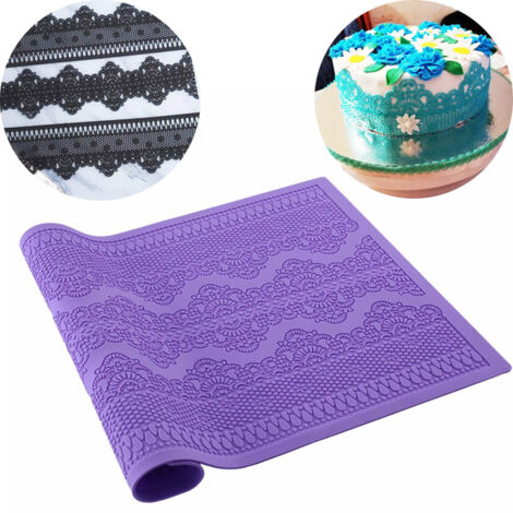 Silicon Baking Mat Sheet Pastry Baking Tool Reusable Cake Lace Mat Decorative Molds for Pudding Pastry