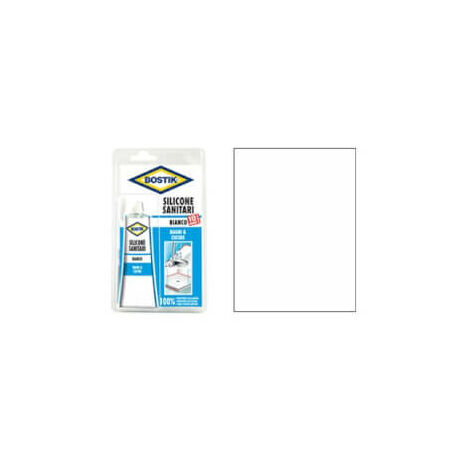 Silicona Acética Sanitaria En Blanco Bostik Tubo Ml 60