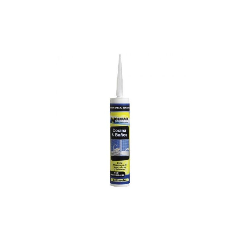 

Silicona acida cocina/baño transparente 280 ml.