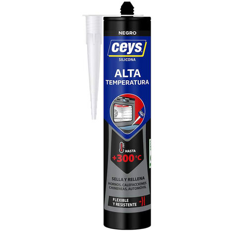 SILICONA ALTA TEMPERATURA NEGRO 280ML