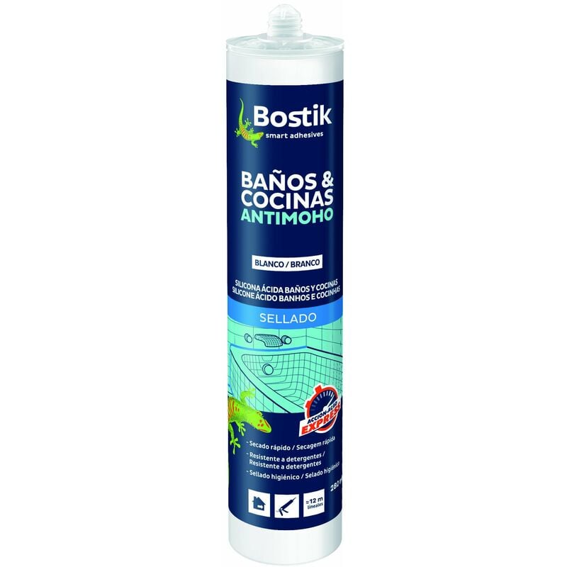 

Silicona Antimoho Bano Y Cocina Translucida 280 Ml