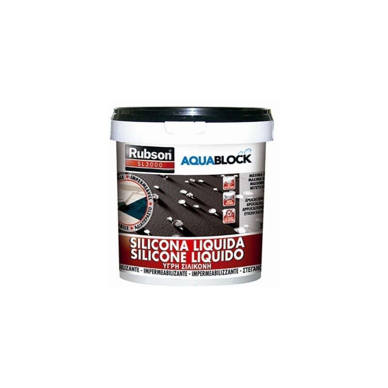 

Silicona Lquida Aquablock 5 Kg Negro