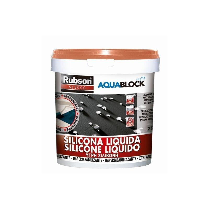 

Silicona Lquida Aquablock 25 Kg Teja