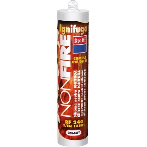 Silicona Neutra Altas Temperaturas 300 Ml Gr Ignifuga Nonfire Krafft