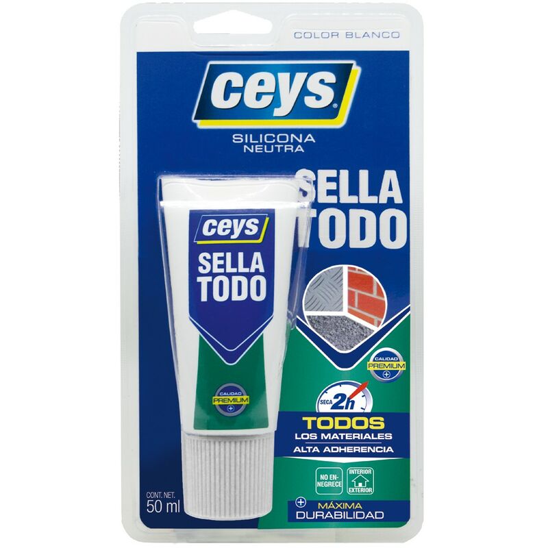 

Ceys - Silicona blanca blister
