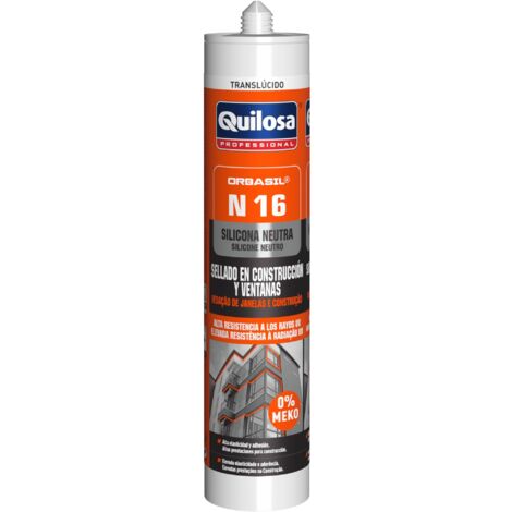 Silicona Neutra QUILOSA ORBASIL N 16T Blanco Laca Cartucho 300 ml