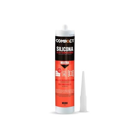 Silicona para zonas de altas temperaturas (hasta 300ºC) color negro