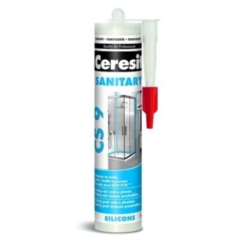 Silicona sanitaria Ceresit CS 9 transparente 280 ml flexible