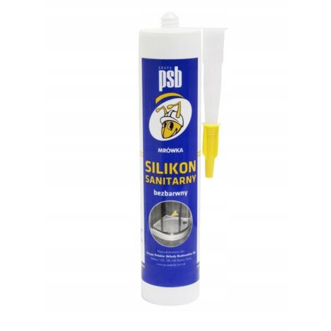 Silicona sanitaria incolora 300 ml PSB