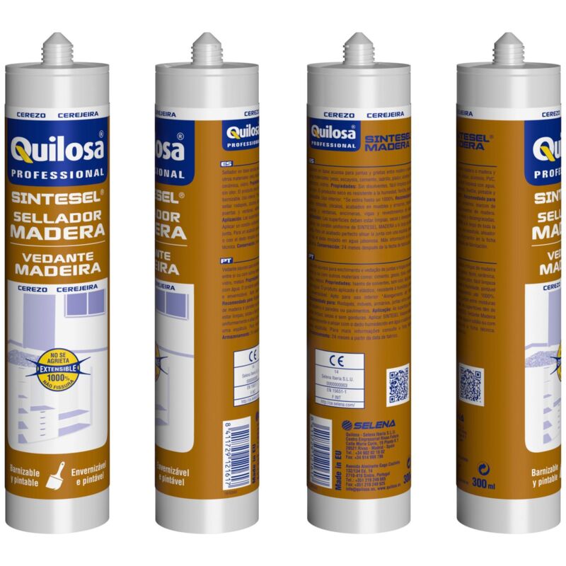 

quilosa sintesel madera cart.300ml cerezo 48603 - Mibricotienda
