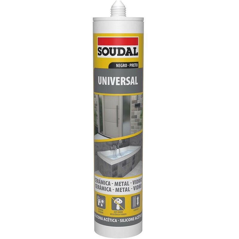 

SILICONA UNIVERSAL NEGRA 280ML - Soudal