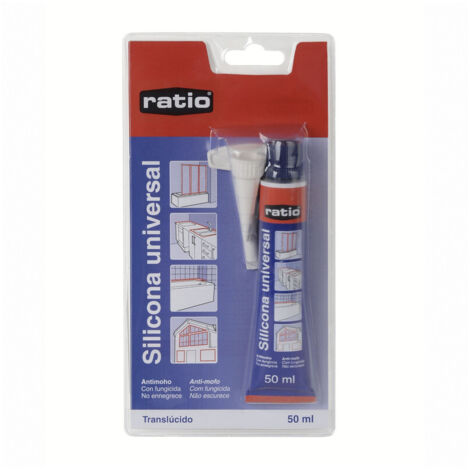 Silicona universal RATIO 50 ml translúcido