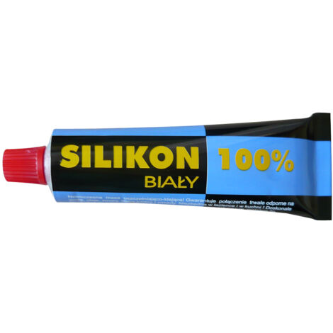 SILICONE 100% - 60G BLANC - SIL 60 BIA