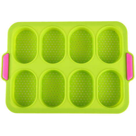 Silicone 8 Grid French Loaf Pan