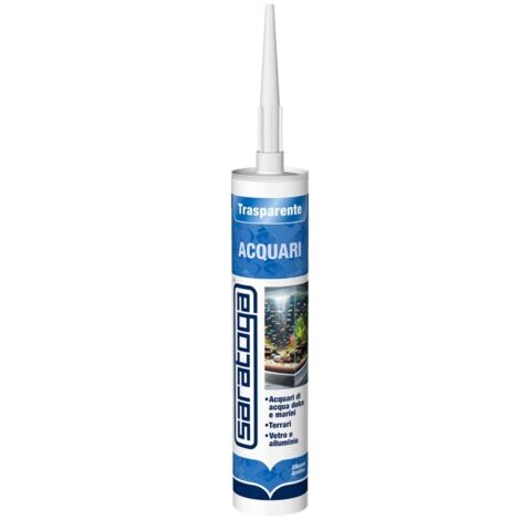 SILICONE ACETICO ACQUARI 280ML TRASPARENTE.