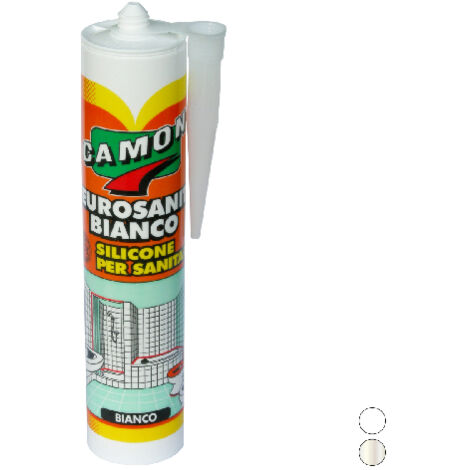 SILICONE ACETICO ANTIMUFFA 280 ML- 280 ml - Bianco- CAMON- pezzi 1