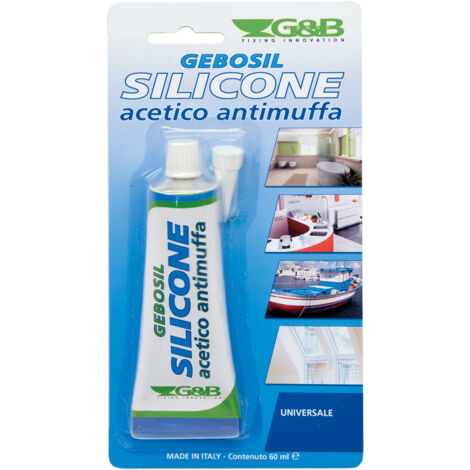 Silicone acetico bianco 60 ml
