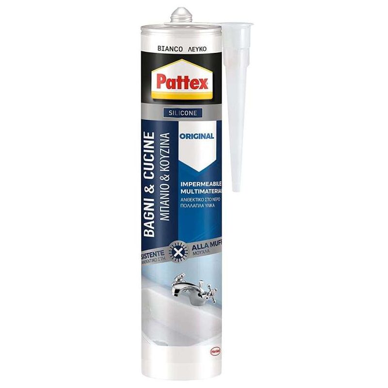 Pattex Silicone Cucine Sanitari Bianco 290 Ml Resistente Muffa E Um...