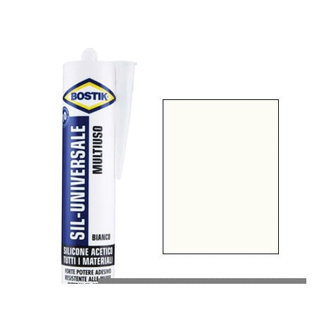 SILICONE ACETICO SIL UNIVERSALE BOSTIK BIANCO RAL 9010 ML 280