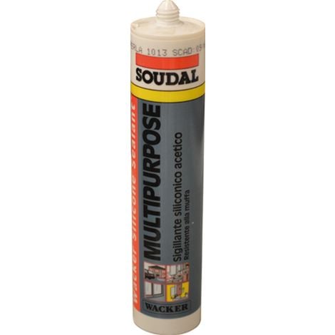 Silicone Acetico Soudal "Avorio Ral1013" 280Ml