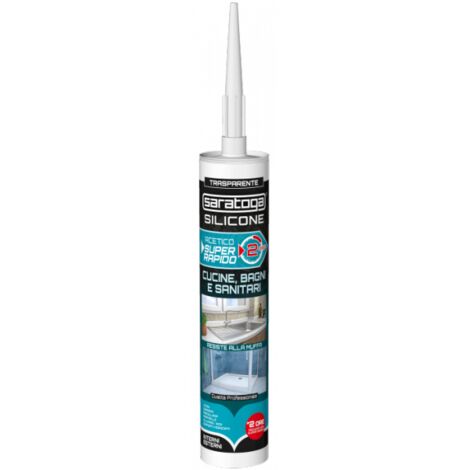 Silicone Acetico super rapido Trasparente Saratoga
