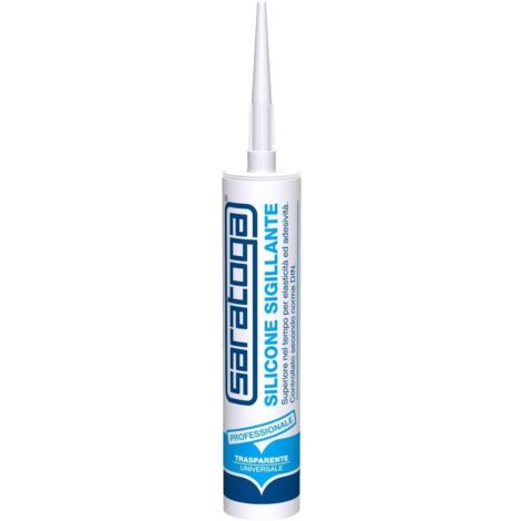 silicone acetico trasparente 280 ml - saratoga.
