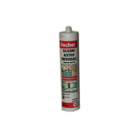 Silicone multiuso trasparente a base acetica trasparente 280ml FISCHER