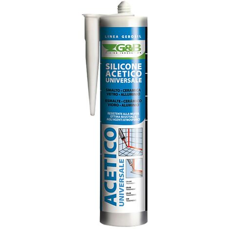 SILICONE ACETICO UNIVERSALE 'GEBOSIL' bianco ml 280