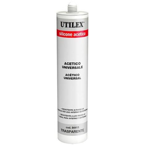 SILICONE ACETICO "UTILEX" 280GR BIANCO