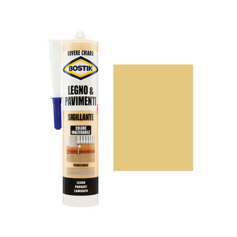 SILICONE ACRILICO LEGNO PAVIMENTI BOSTIK ROVERE CHIARO ML 300