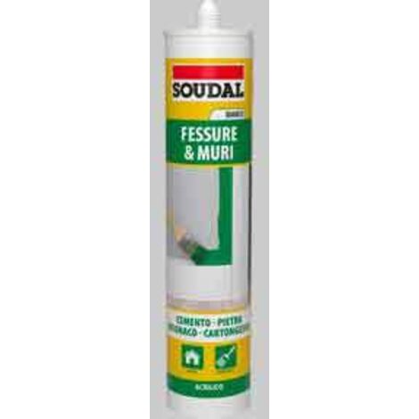 Silicone acrilico soudal 300 ml - bianco