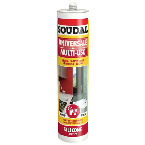 silicone acrilico soudal 300 ml - grigio