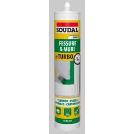 Silicone acrilico turbo soudal 300 ml - bianco