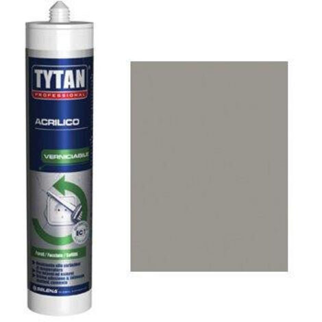 SILICONE ACRILICO TYTAN • GRIGIO VERNICIABILE ML 300