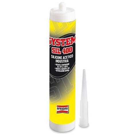 SILICONE ALTA TEMPERATURA AREXONS SIL 400 TRASPARENTE 310ML SYSTEM