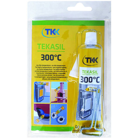 Silicone alte temperature tekasil acetat 300°c - ml.60 rosso